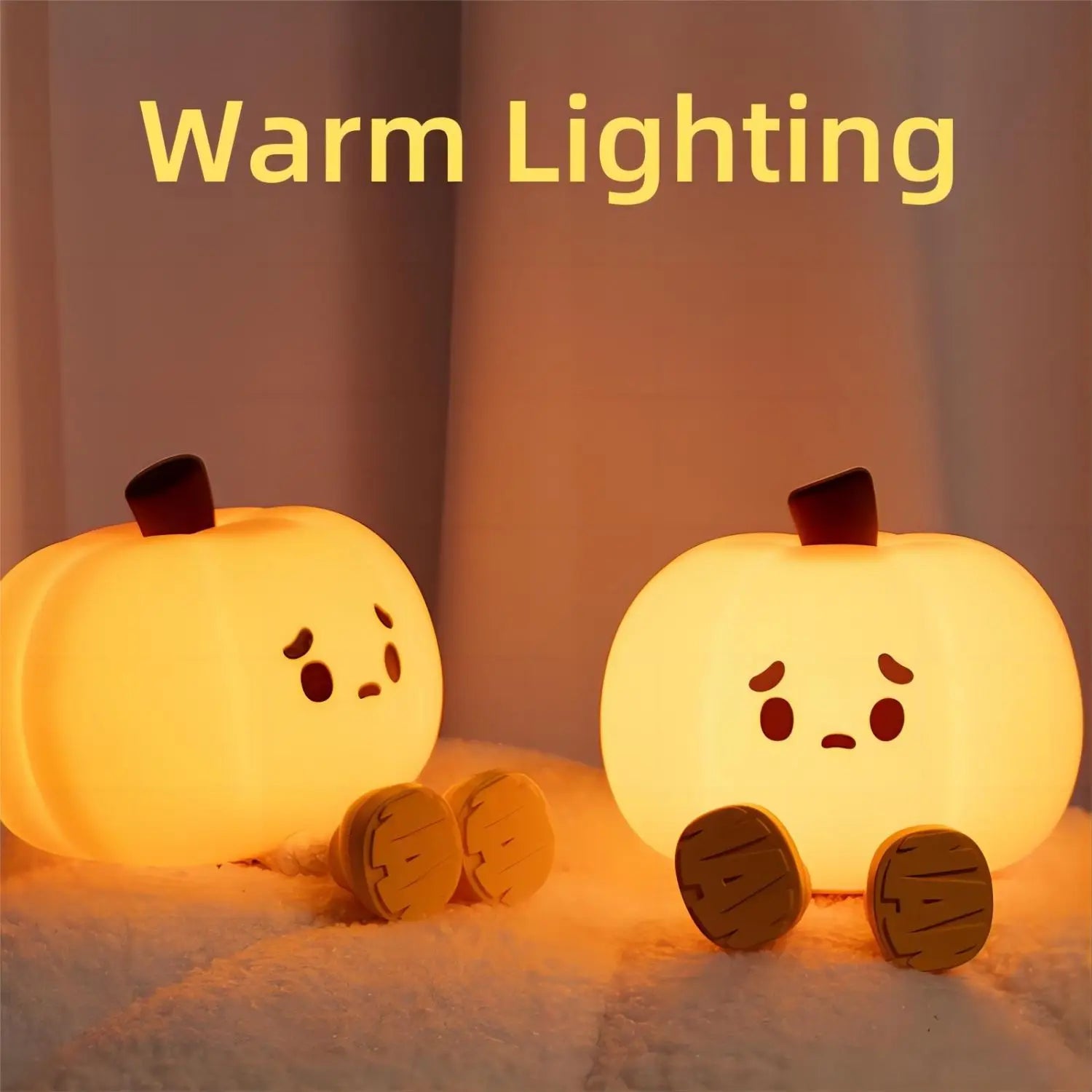 Cute Soft Halloween Pumpkin Night Lights