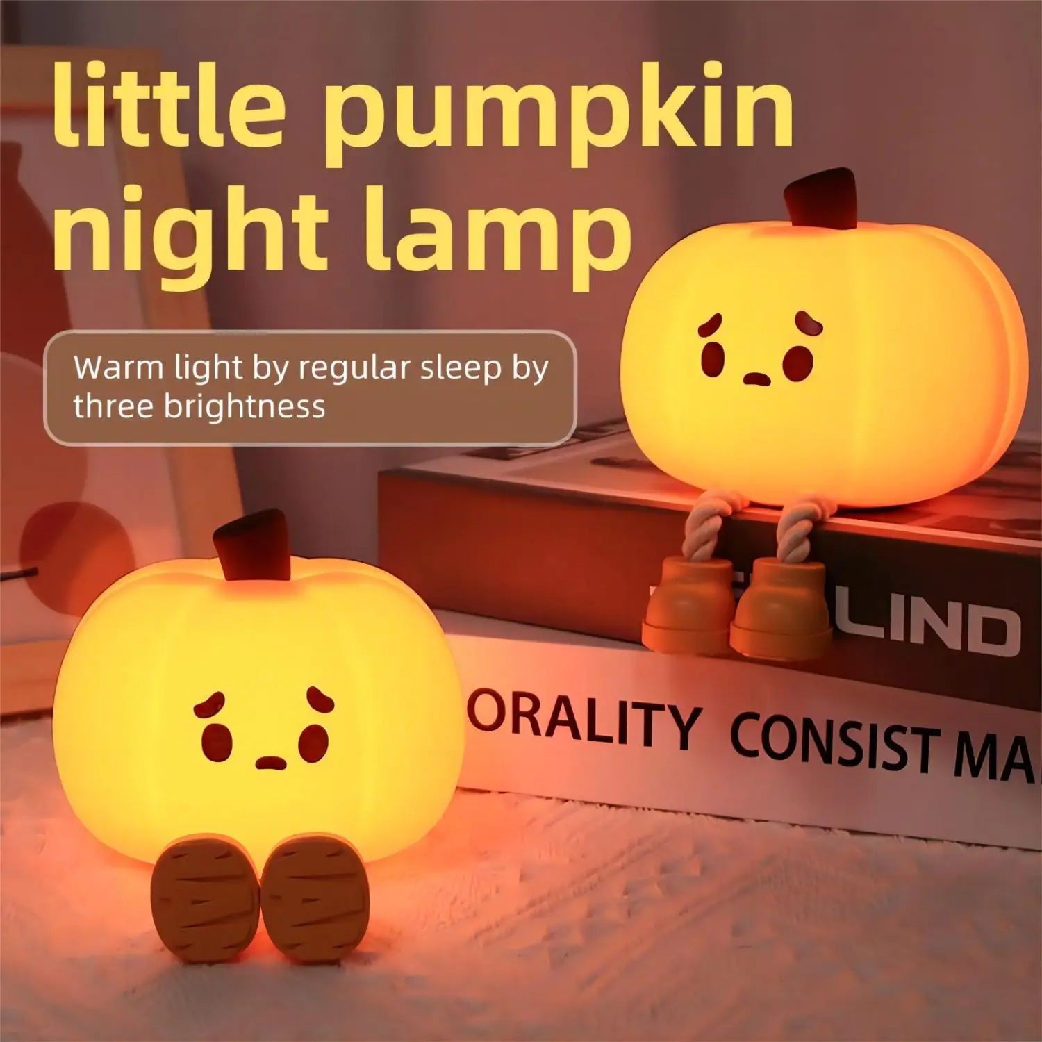 Cute Soft Halloween Pumpkin Night Lights